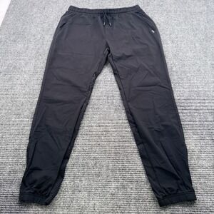 UNRL Jogger Pants Mens Size Large Black Performance Stretch Athletic Tapered Leg